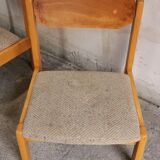 Pair of vintage low chairs