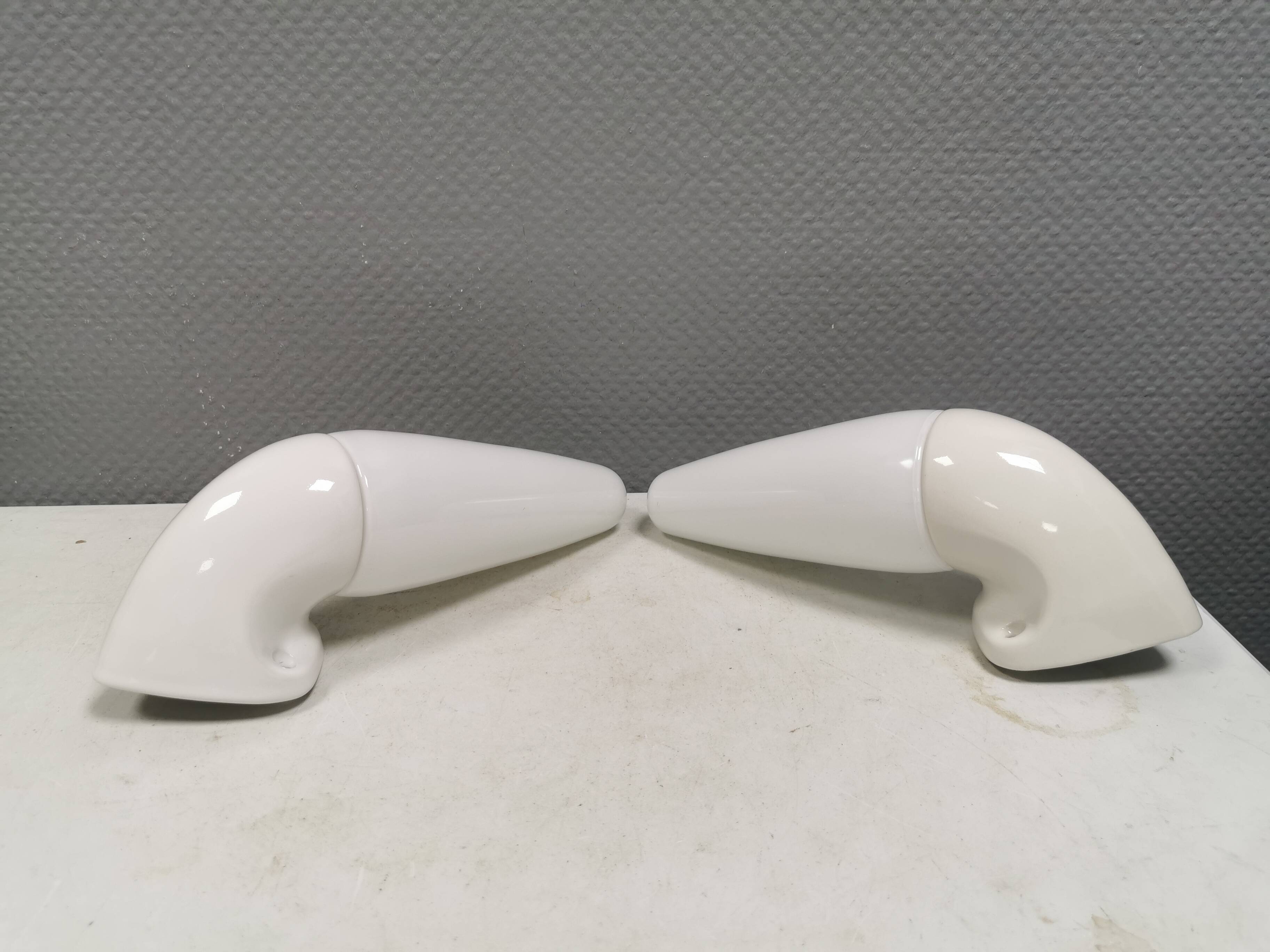 Lampes de salle de bain en céramique vintage par Sigvard Bernadotte, IFÖ Suède.