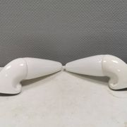 A set of vintage ceramic bathroom lamps by Sigvard Bernadotte, IFÖ Sweden