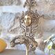 Antique brass coat hook