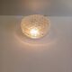 Vintage round ceiling light - Moulded glass - 1960