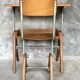 Adjustable Modernists desk and children's chair - Ets. Levant & Godefroy - design 1950