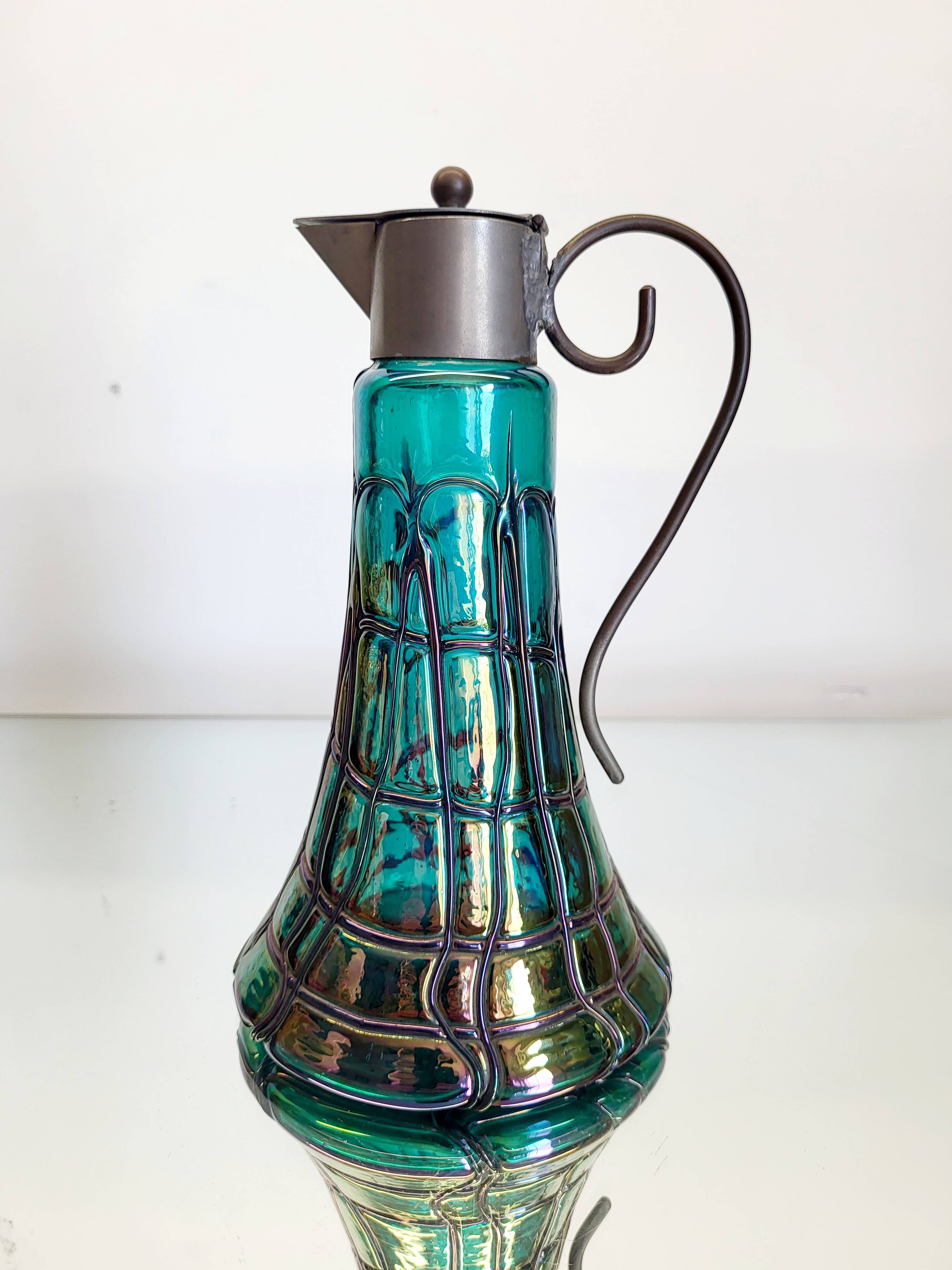 Karaf Art nouveau, pichet, König & Habel Ignaz, Oostenrijk, 1880-1890