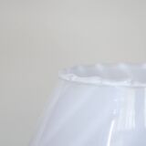 Pair of vintage mushroom table lamps - 1960s - swirled Murano glass - Italian design