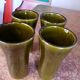 Vallauris model Vallauris orange cups Claude Paci set of 4