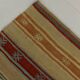 Red & Cream Striped Kilim Rug, 150x260Cm