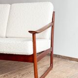 Canapé FD130/3 by Hvidt Mølgaard, Mid Century sofa in teak, Denmark
