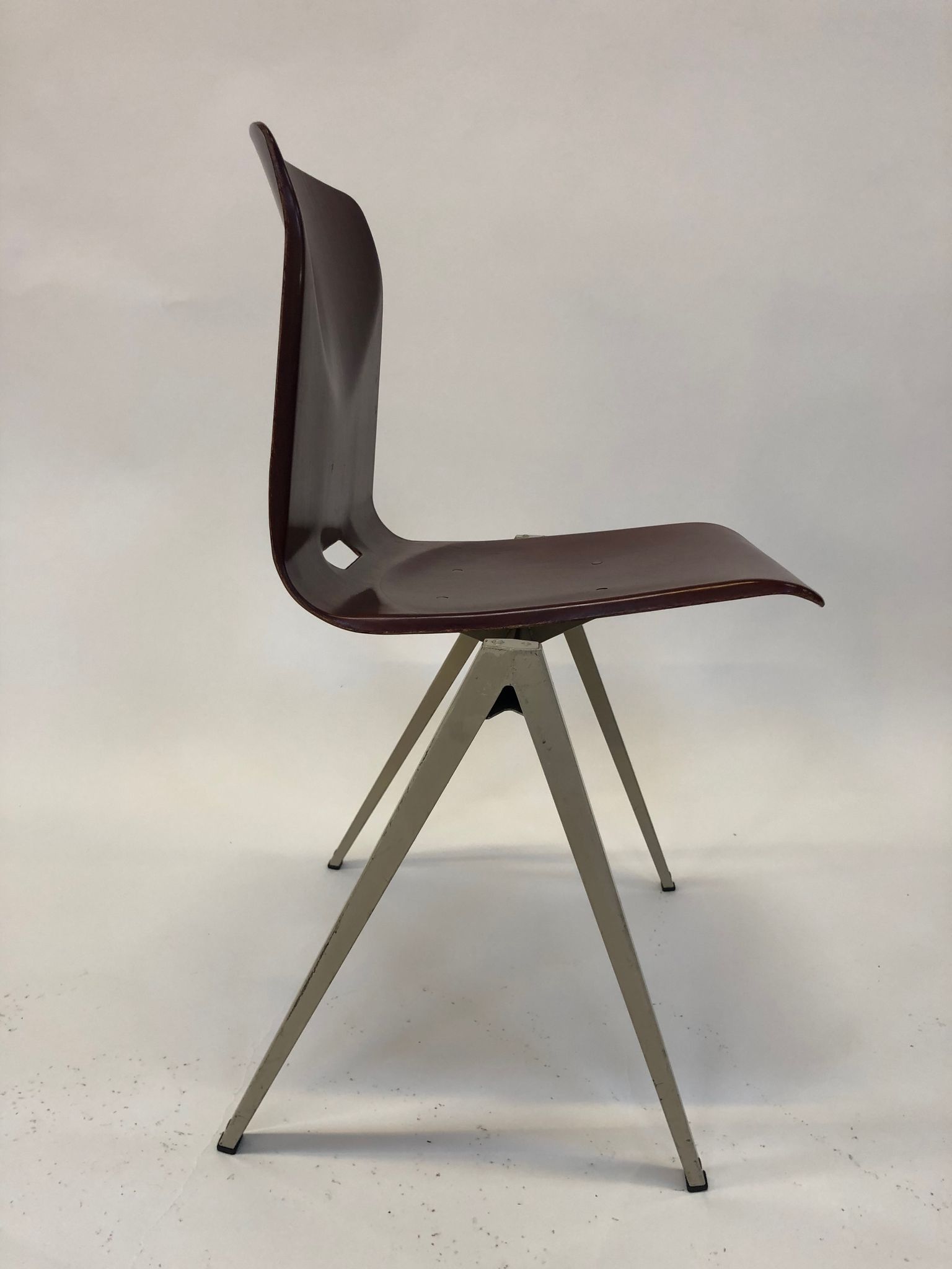 Lot of 4 vintage chairs Galvanitas S22 in the Netherlands