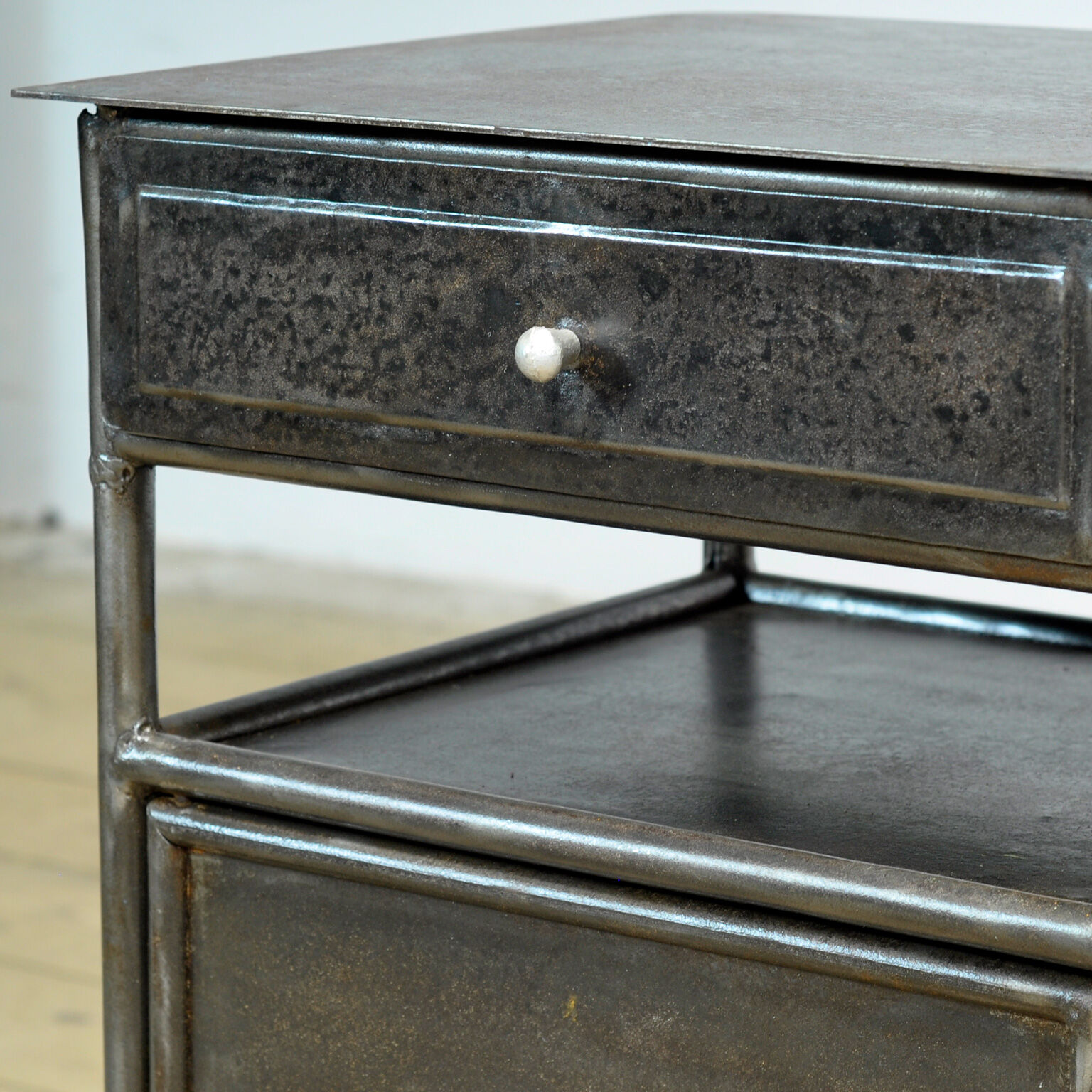 Iron Nightstand, circa 1920