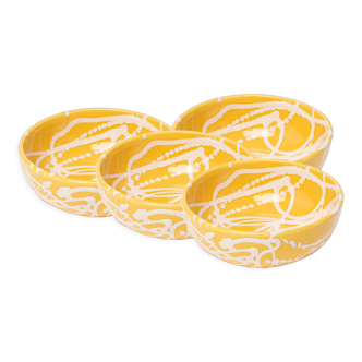 Spicy yellow arty bowls - homata
