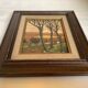 Autumn landscape painting in oil on canvas, signed.