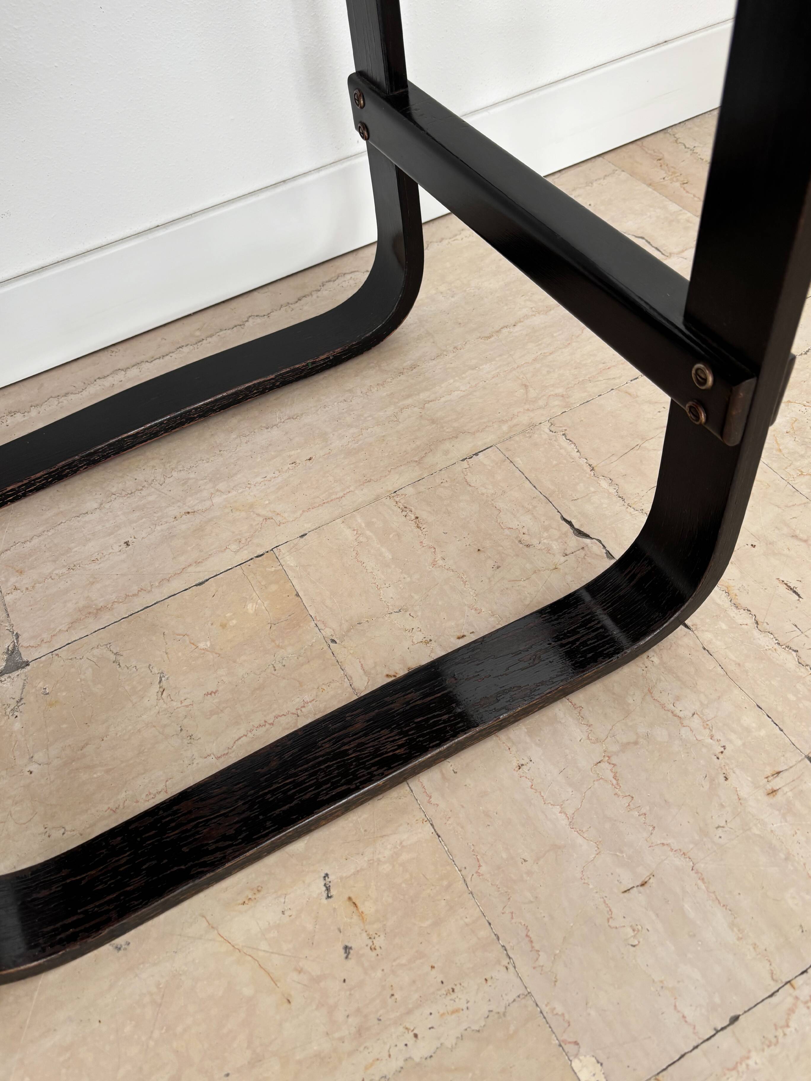 Giuseppe Pagano Pogatschnig Italian Dark Wood Desk for Gino Maggioni, 1940s