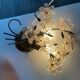 Pink Murano Glass Flower Sconces Set of 2