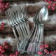 14 antique silver-plated cutlery sets