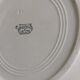 Flat plate old tunis floral porcelain HB French antique