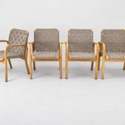 Model 45 Lounge Chairs by Alvar Aalto for Artek, 1970s, Set of 4