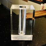 VINTAGE TRANSPARENT ALTUGLASS VASE FOR GUZZINI 1970