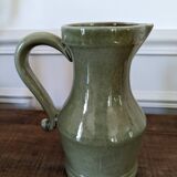 Glazed ceramic pitcher