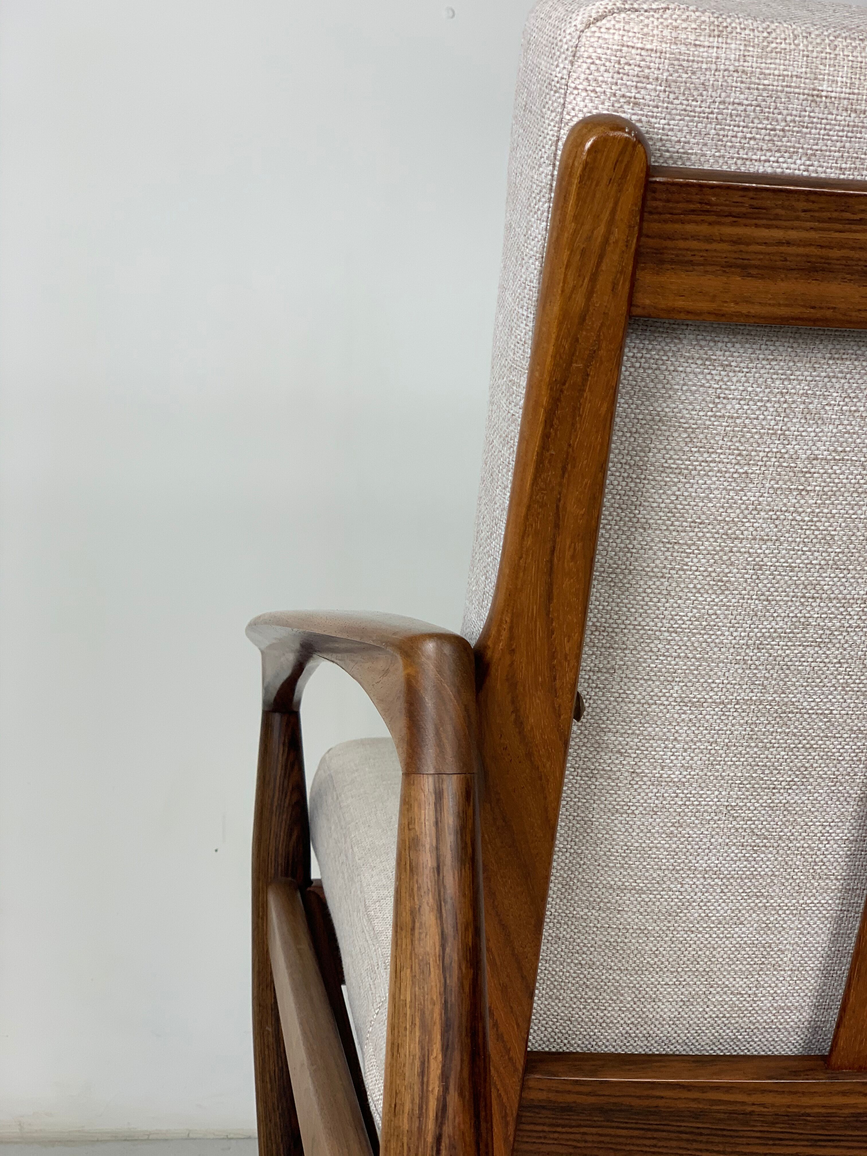 Danish palisander armchairs by Kai Kristiansen