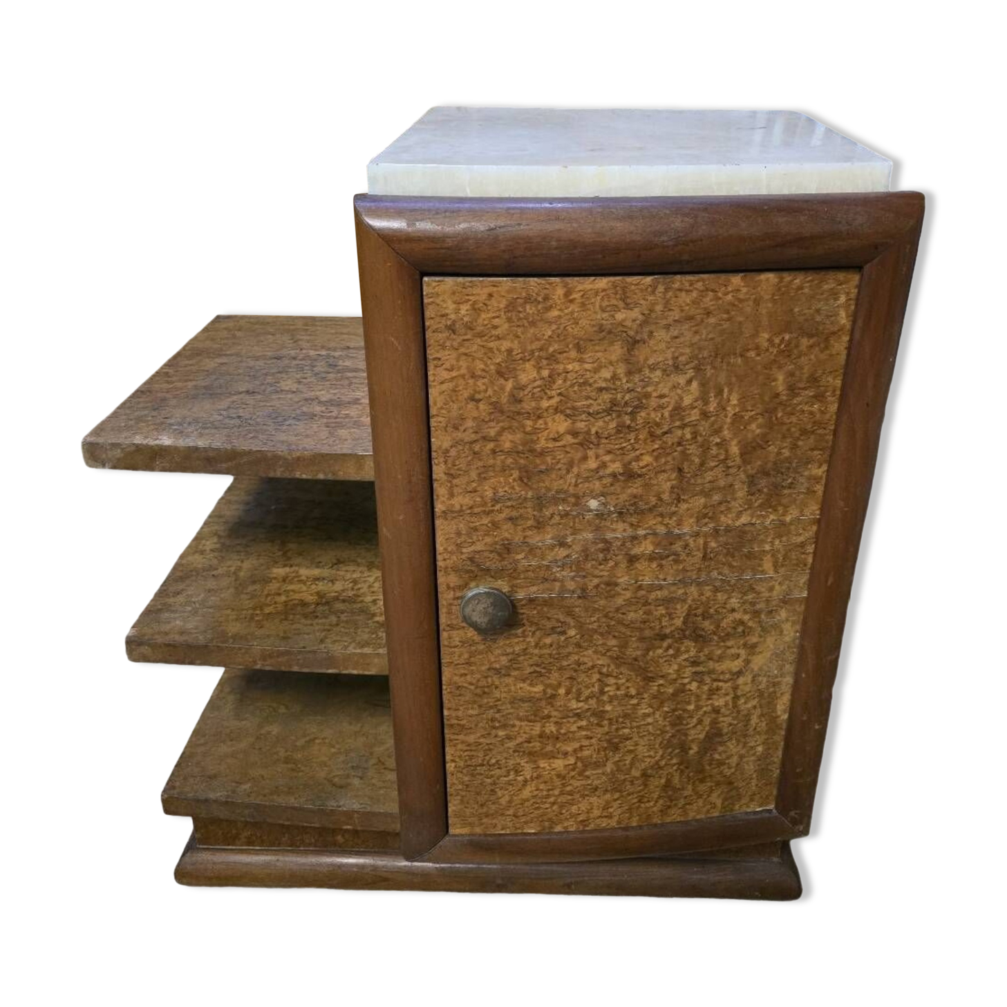 Chevet style art deco en loupe d'orme