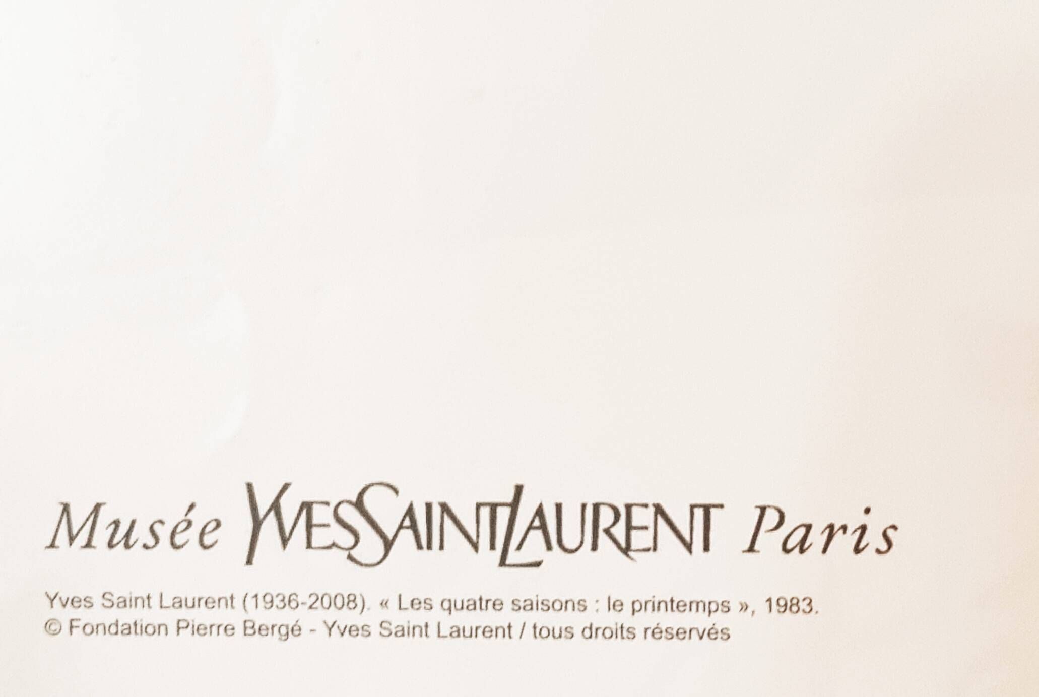 Yves Saint Laurent, 1983, Lot of 4 posters: The Four Seasons