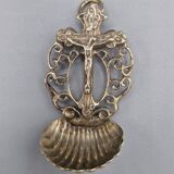 Cuillère coquille en argent 800 religieuse Italie Padoue années 1950