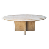 Natural travertine coffee table