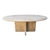 Natural travertine coffee table