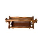 Magazine holder wooden and cannage