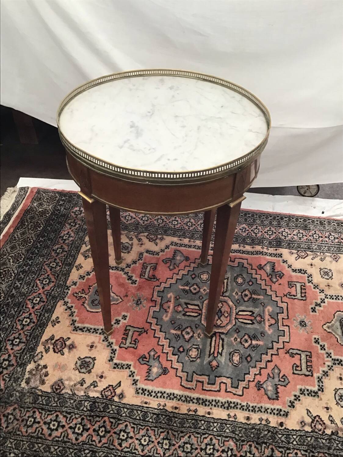 Louis XVI style hot water bottle table