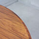 Table ronde danoise en bois de rose, années 1960