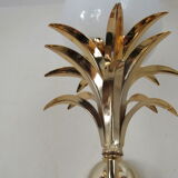 Luminaire wall lamp golden palm tree Sergio Terzani numbered
