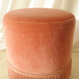 Ottoman ottoman vintage pink velvet