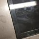 Table in satin aluminum and black glass, 70s design
