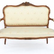 Carved wooden living room in Louis XV style