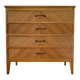 Commode 4 tiroirs Scandinave à pied compas vintage