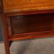 Vintage 20thc italian dry bar cabinet with 'woven' front decor on stand