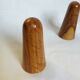 Pepper shaker in olive wood Art Deco style