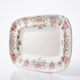 Antique Longchamp serving platter with polychrome daisies in ironstone.