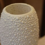 Mid-century textured plastic lamp, 1950s–60s.