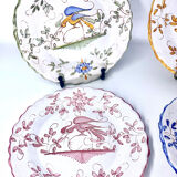 6 antique earthenware plates Martres Tolosane Jodra