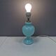 Holmegaard table lamp in Rare delicate green/mint green glass, model Florence 1989