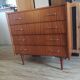 Vintage 60s Scandinavian mahogany Dresser