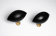 Paire appliques coquillage noir