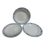 Sarreguemines Digoin plates and dish, Pétrus series