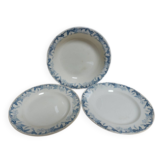 Assiettes et plat Sarreguemines Digoin série Pétrus