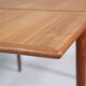 Table à manger extensible design danois en teck vintage années 60