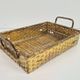 Vintage France Regency Style Woven Brass Bread Basket, 1960s