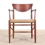 Pair of Scandinavian armchairs in 317 model in teak