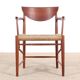 Pair of Scandinavian armchairs in 317 model in teak